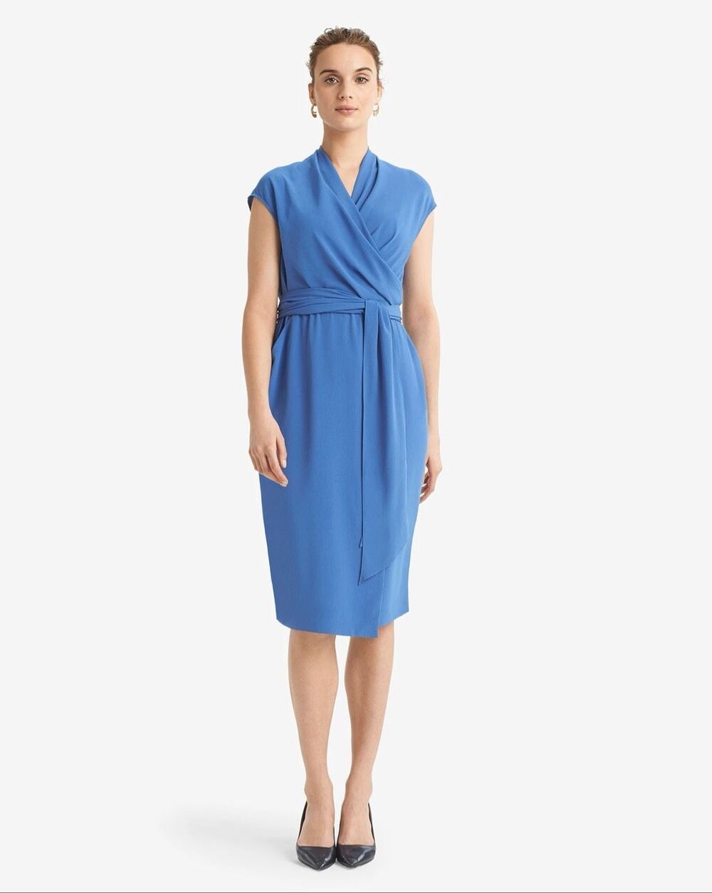 MM. LAFLEUR  The Hailey Dress-Soft Wave In Cerulean Blue Size 12